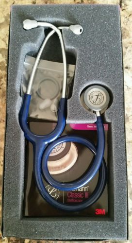 3M Littmann 5627 Classic III Stethoscope, Stainless-Steel-Finish, Navy