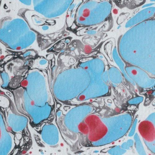marbled paper for restoration marbling bookbinding Marmorpapier #5128