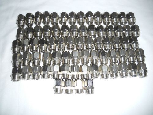 Lot of nickel plated brass conduit fittings.