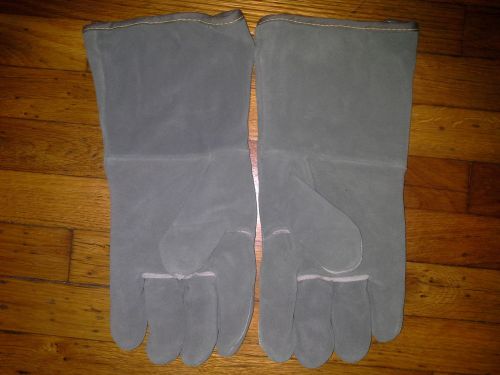 Welders Gloves with Aluminized Liner, Green color. magic globe and safety 83-977