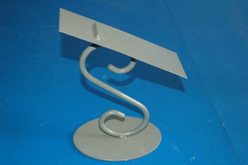 Metal Shoes Stand for Retail Display 9” Inches Tall Gray