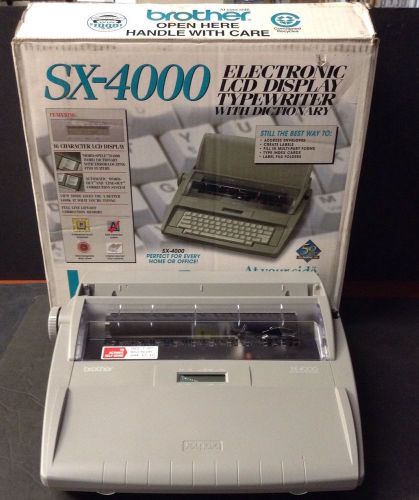 Brother SX-4000 Electronic LCD Display Typewriter with Dictionary