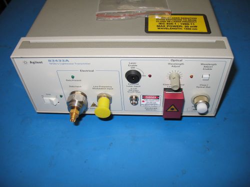 Agilent 83433A &amp; 83434A, 10Gb/s Ligthwave Transmitter &amp; Receiver