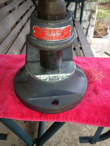 Used vintage cable cutter, morse-starrett, (mo-st) no. 1a, heavy duty for sale