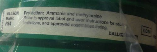 WILLSON R34 Chemical Cartridges for Respirators Two Pack Ammonia &amp; Methylamine