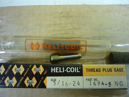 SCREW THREAD INSERT GAGE (HELI-COIL) 5/16-24 NO GO NIB ONLY 3B WITH CERT NEW