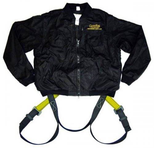 Guardian Fall Protection 13010 Black Jacket Tux Harness, Medium