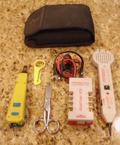 Telecom Tool Set W/200EP Inductive Amplifier/Toner, Punch tool, MagLight + MORE