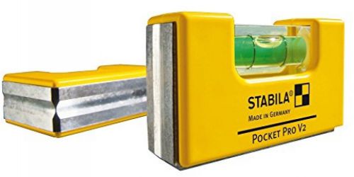 Stabila 11901 Magnetic Pocket Level PRO With Holster Yellow