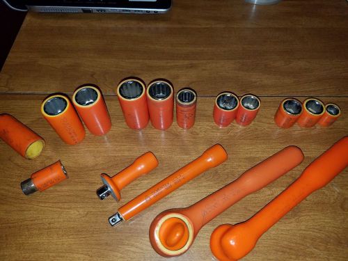 Cementex 1000v Insulated 15-Piece Insulated socket Set 3/8&#034; drive