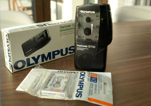 WORKING Olympus S710 Pearlcorder Microcassette Voice Recorder Dictation FREE S&amp;H