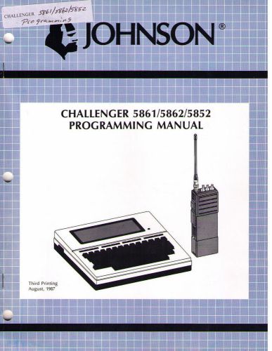 Johnson Programming Manual CHALLENGER 5861/5862/5852