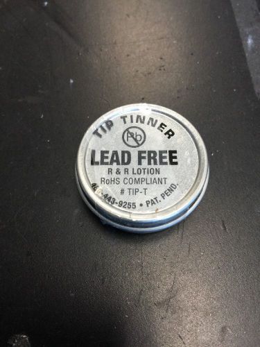 R&amp;r lotion tip-t i.c. lead free tip tinner, 1/2oz size, for soldering iron for sale