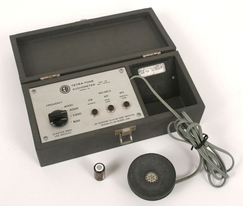 Vintage Tetra-Tone AUDIOMETER Model 46 EB Eckstein Brothers - Tested WORKS