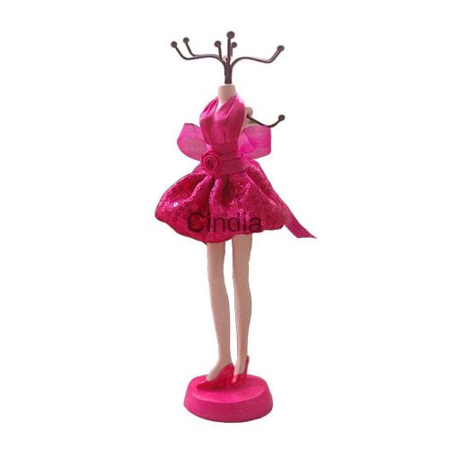 Sequins Evening Dress Mannequin Jewelry Holder Stand Display