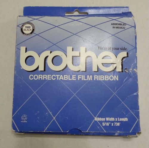 Brother Correctable Film Ribbon 7020 Black 5/16&#034; X 738&#039;  Factory Sealed