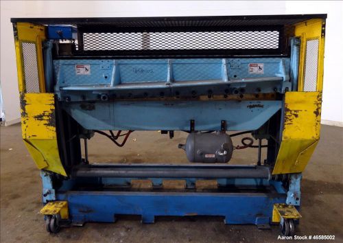 Used- Wysong 72&#034; Wide In-Line Shear. Hydraulic operated. Includes controls. Moun