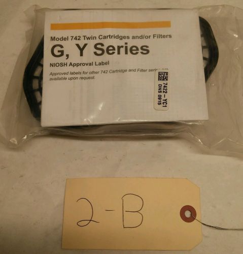 Model 742 twin cartridges filter g,y series 2 pack scott safety for sale