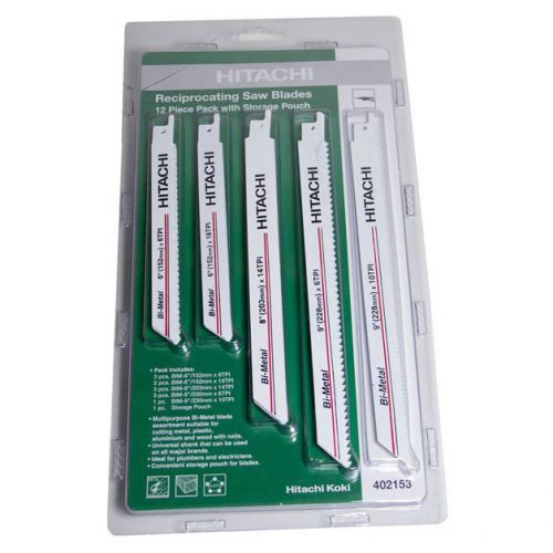 Hitachi reciprocating saw blades 12 pieces 402153 for sale