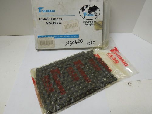 TSUBAKI RS38RP ROLLER CHAIN 10 FT 240 LINKS PITCH 0.5 INCH    &lt;546P1