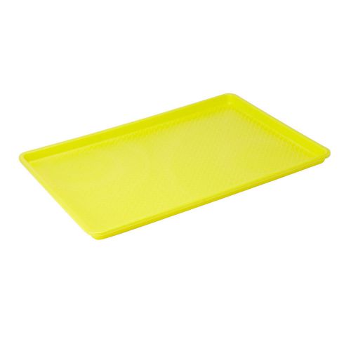 Winco fft-1826yl plastic yellow tray, 18 in. x 26 in. for sale