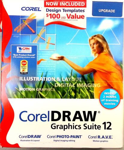 CORELDraw Graphics Suite 12 Upgrade Software Corel Photo-Paint R.A.V.E With Key