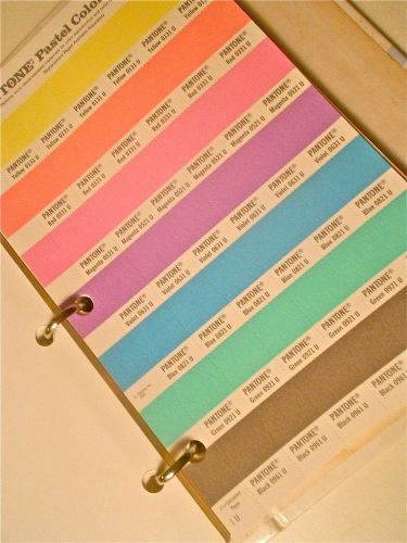 Pantone Pastel Color Specifier No. 9 / used from library of color