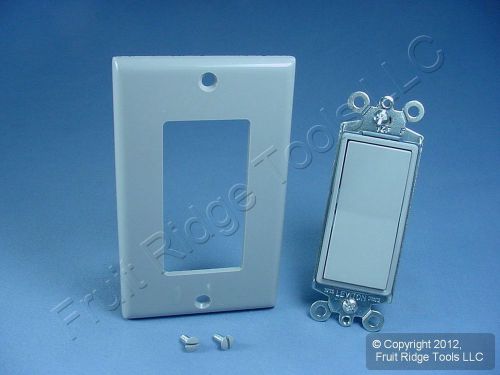 Leviton gray decora 3-way rocker light switch 15a 5673-gy for sale