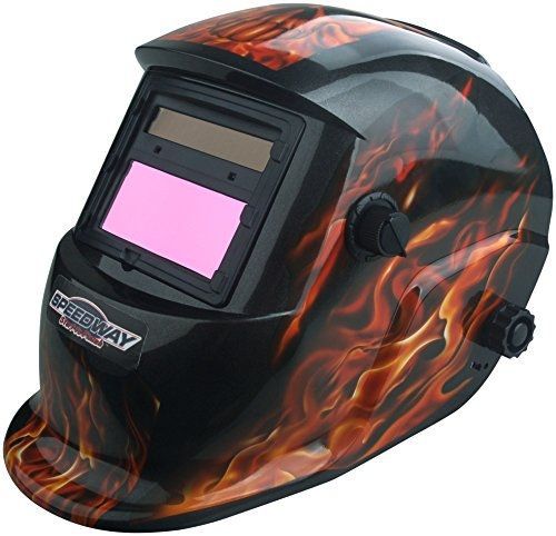 Speedway 7664 solar powered auto darkening welding helmet for sale