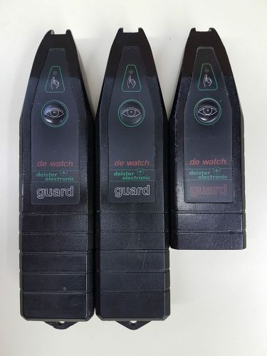 Lot of 3 deister electronic de watch guard bar code reader as is for sale