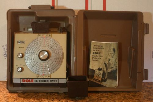 Complete dole grain moisture tester 300 model pb-70-1 with carrying case for sale