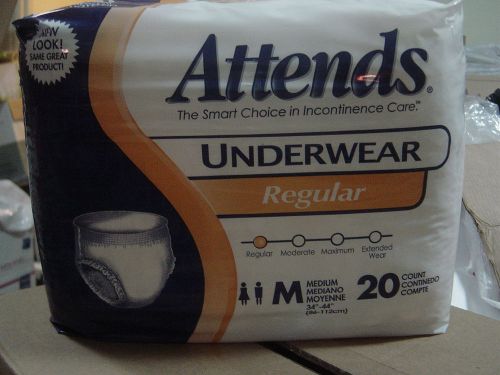 Attends Protective Underwear Adult Diaper / Brief - 80/Case - Medium APV20
