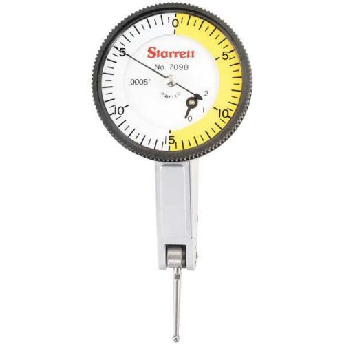 STARRETT 709BZ Dial Test Indicator-Graduation:0.0005&#039;, Dial Color:White