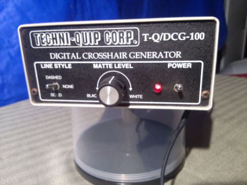 TECHNI-QUIP CORP. T-Q/DCG-100  DIGITAL CROSSHAIR GENERATOR