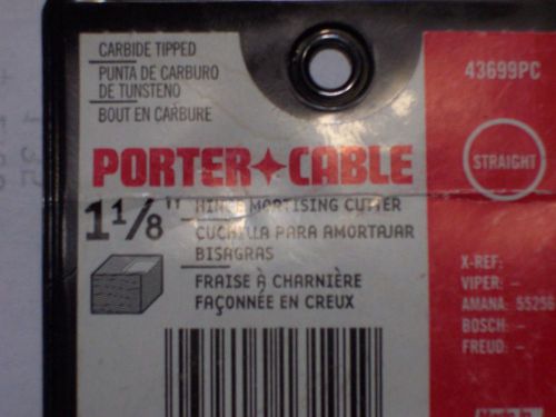 FREE SHIPPING -PORTER- CABLE 1-1/8&#034; HINGE MORTISING CUTTER NEW IN PACKAGE