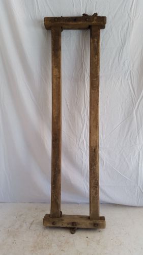 Antique wooden dairy cow stanchion,milking stall headlock,neck rail,farm,barn for sale