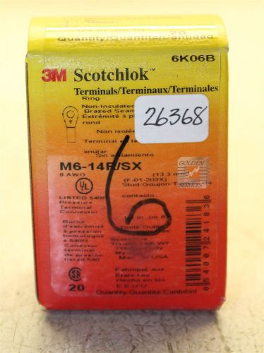 3M M6-14R/SX Scotchlok Terminals 1/4&#034;