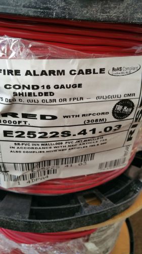Carol e2522s 16/2c solid shield riser fire alarm cable wire fplr/cl3r usa /20ft for sale