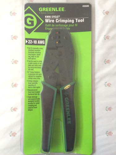 Greenlee Kwik Cycle Wire Crimping Tool (22-10 AWG) 45500