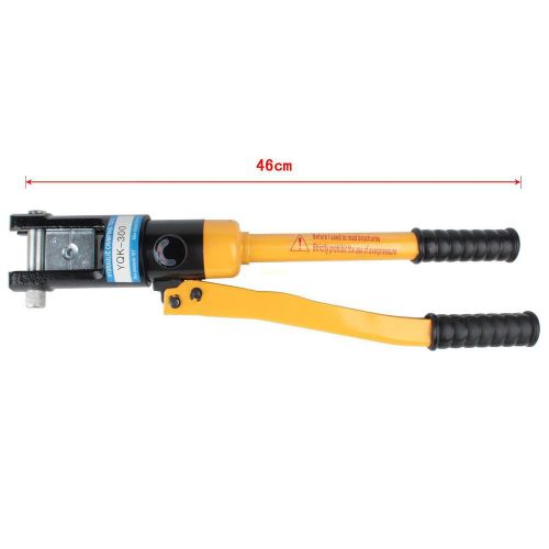 16 ton hydraulic wire crimper crimping tool battery cable lug terminal 11 dies for sale