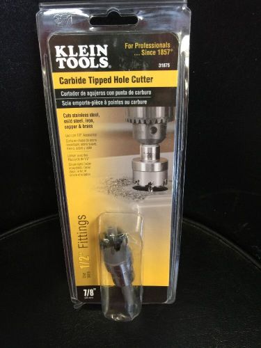 KLEIN TOOLS CARBIDE TIPPED HOLE CUTTER 7/8&#034; 31875 BRAND NEW