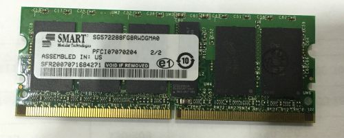 Smart Modular Tech 1GB 244p PC2-3200 Registered ECC DDR2-400 SG572288FG8RWDGMA0
