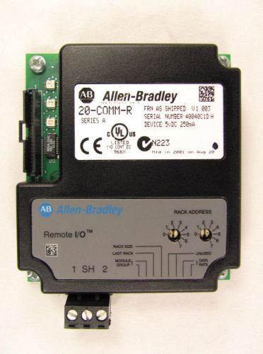 Allen Bradley, PowerFlex 70, 700, 750, Remote I/O, 20-COMM-R, New, No Box, NNB
