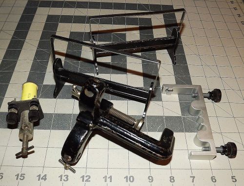 Various physics chemistry lab  clamp ohaus equipment used 5 pieces ~ c738 for sale