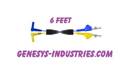 Test leads for jdsu acterna hst3000 yellow blue hst-3001-rx-6 alligator clip new for sale