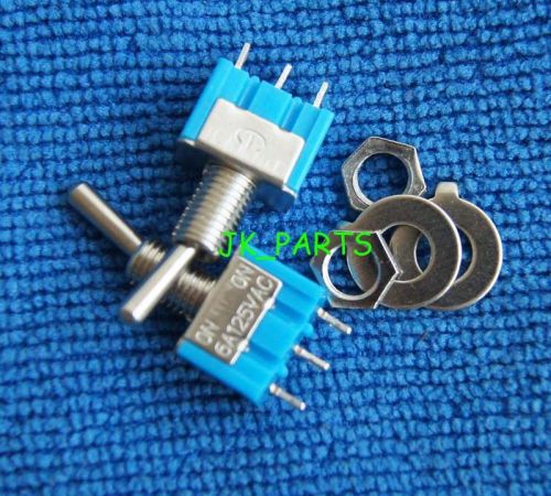 5pcs NEW Mini MTS-102 3-Pin SPDT ON-ON 6A 125VAC Toggle Switches