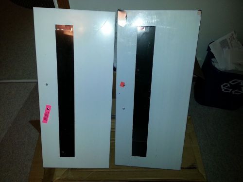 Larsen recessed stainless steel fire extinguisher cabinets (2) for sale