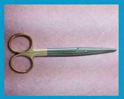 T/C Dissecting Scissor,6 1/2 &#034;(17 cm) Straight, Carb-N-Sert, Round Pattern German SS