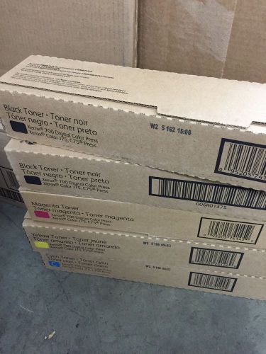 6R01375 6R01376 6R01377 6R01378 Complete Set Of Toners for Xerox 700, C75 Or J75