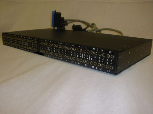 BANTAM JACK PANEL, TEST ACCESS, 24-CIRCUITS, ADC PJ839W TO TELCO 25-PAIR RJ21x